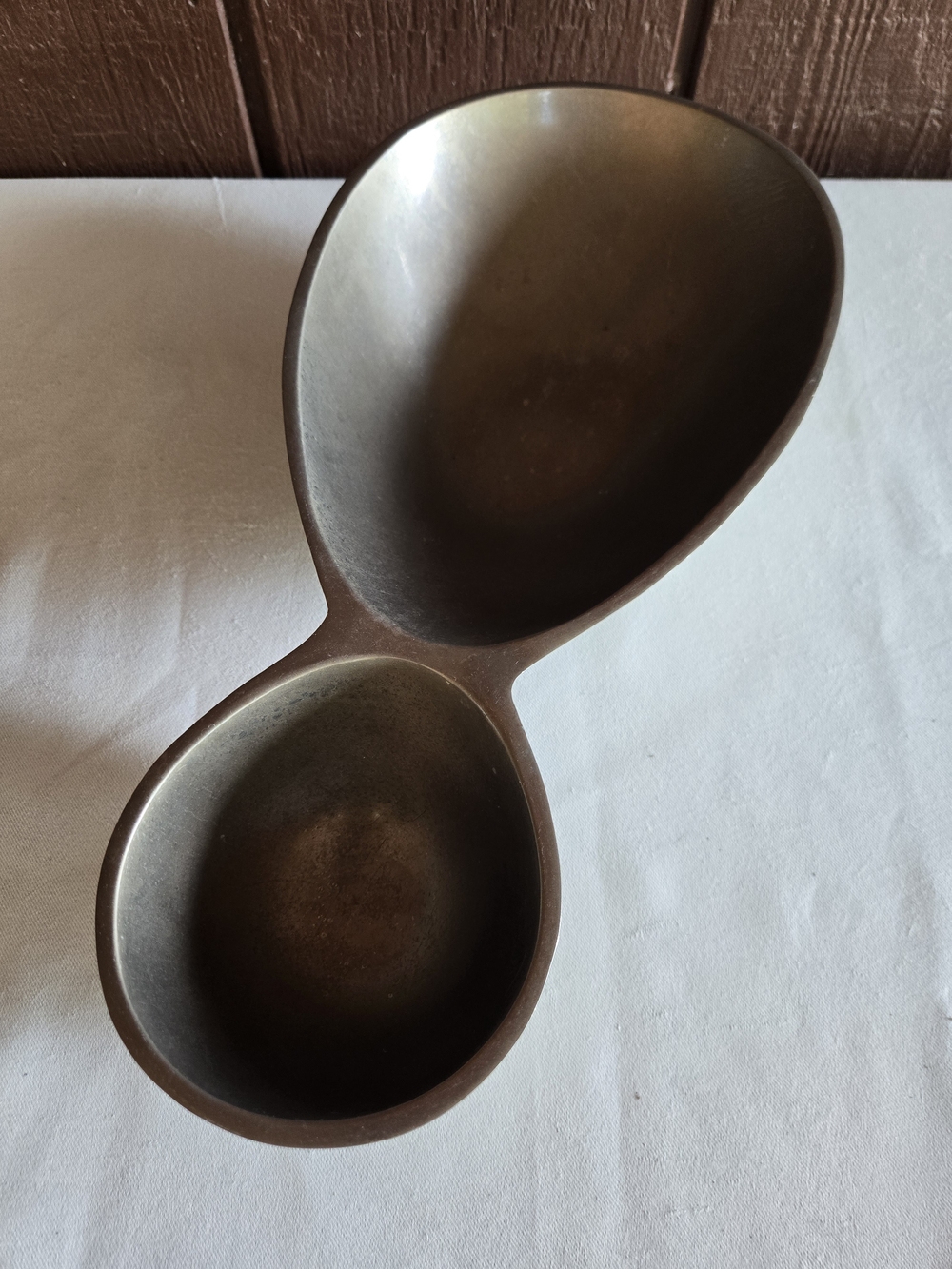 Pewter Chip & Dip Bowl or just a Double Serving Bowl